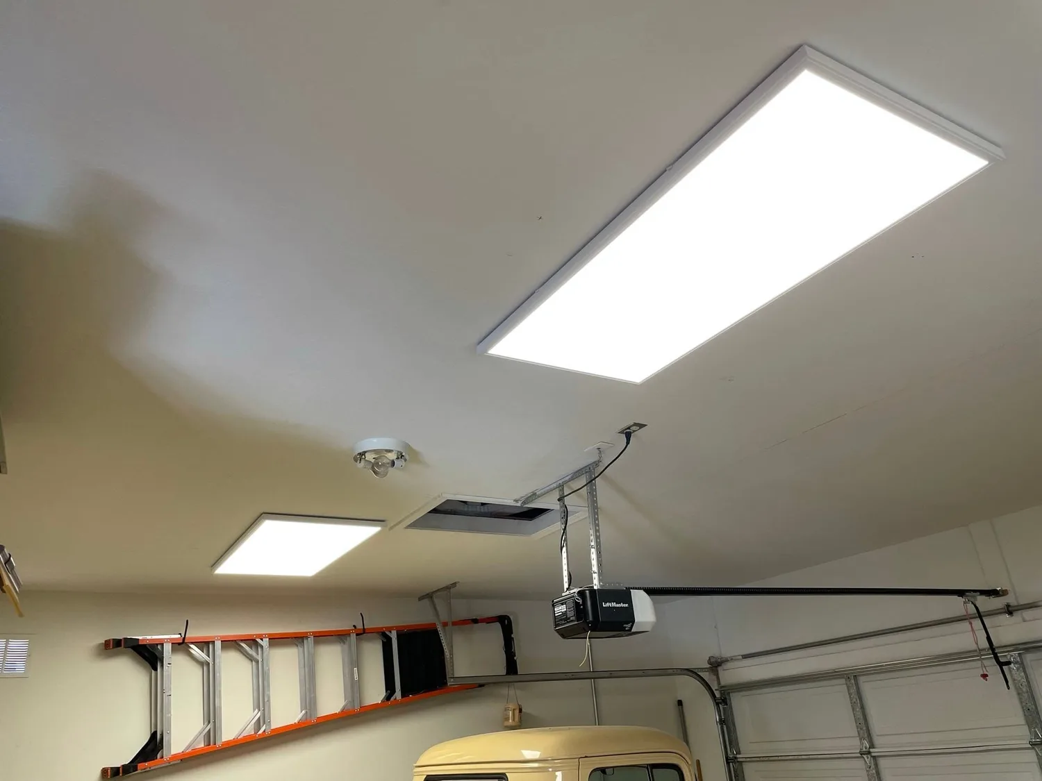 Level 2 EV charger installed in a garage by Gray Electric